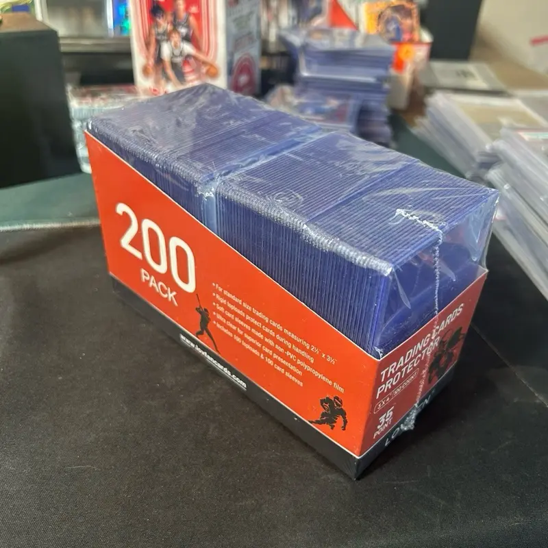 Trading Card Toploader Pack - 200 Toploaders, 100 Penny Sleeves for Collectibles, Photocards Protection