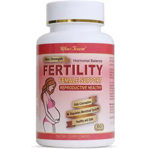 Wins Town Fertility Tablets for Women, Female Prenatal Vitamin Supplements, Support Ovulation & Conception, 60 Tablets
