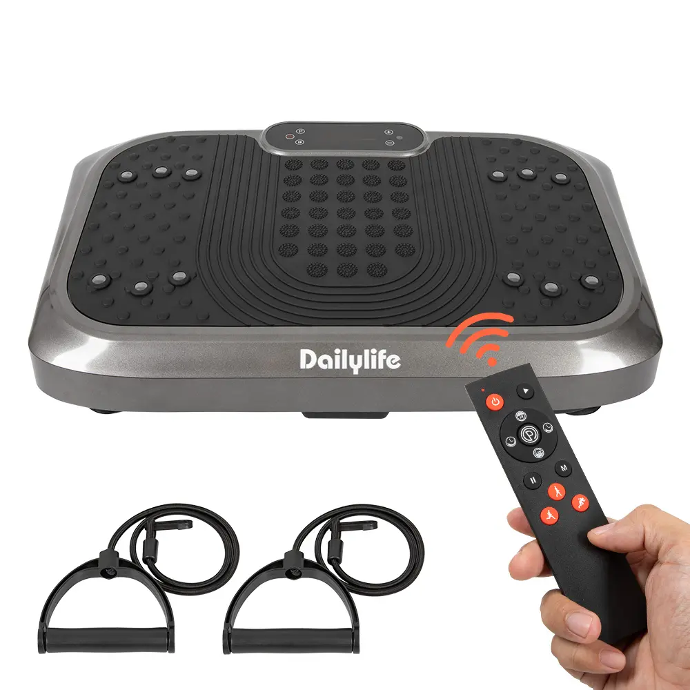 Vibration Plate Exercise Machine - Home Fitness Equipment, Motorized Computerized Multi-Exercise Vibration Trainer with Remote Control, Body Firmness , Home Use, Father’s Day Gift, Vibration Plates
