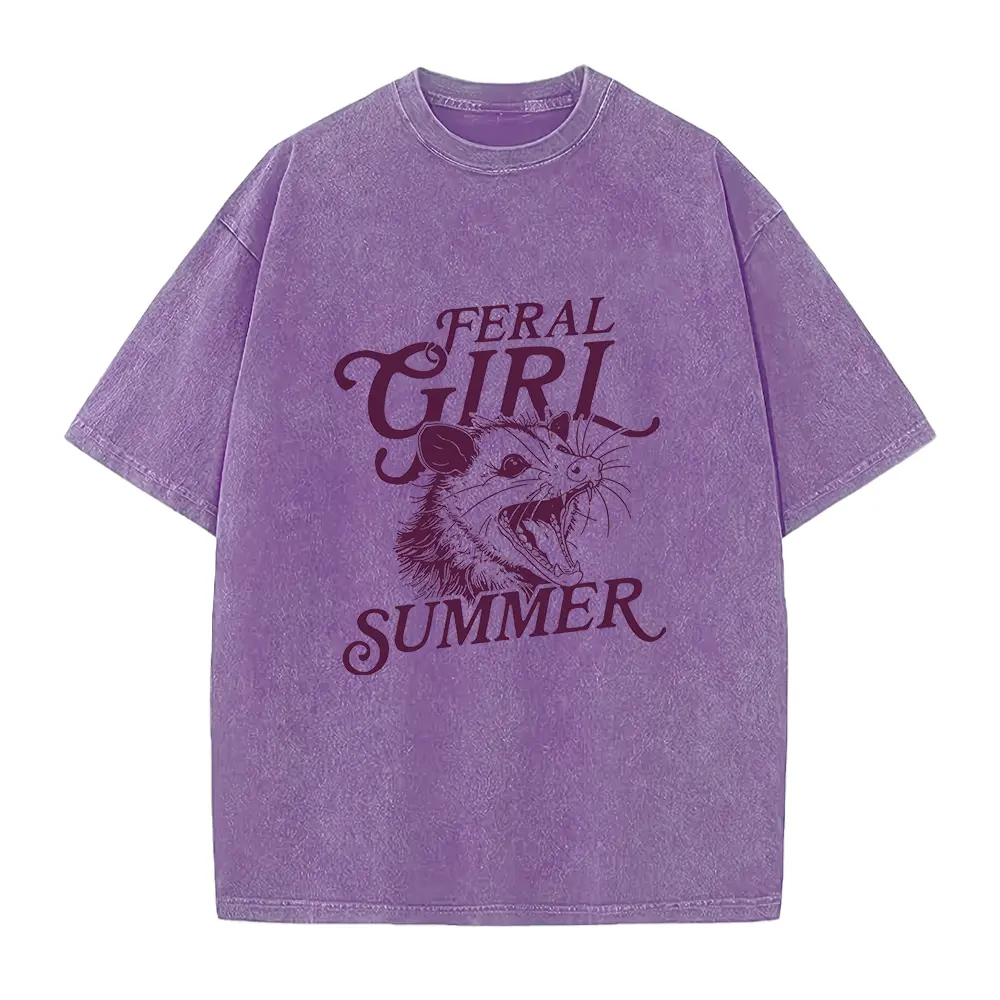 Feral Girl Summer Opossum Shirt, Funny Meme Opossum T-Shirt, Feral Shirt, Cowgirl Shirt, Western Shirt, Rodeo Shirt, Funny Shirt