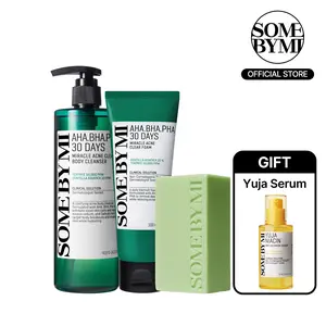 [SOME BY MI] Miracle Acne Cleansing Set – Deep Pore & Sebum Care for Face and Body Breakouts – Korean Skin Care