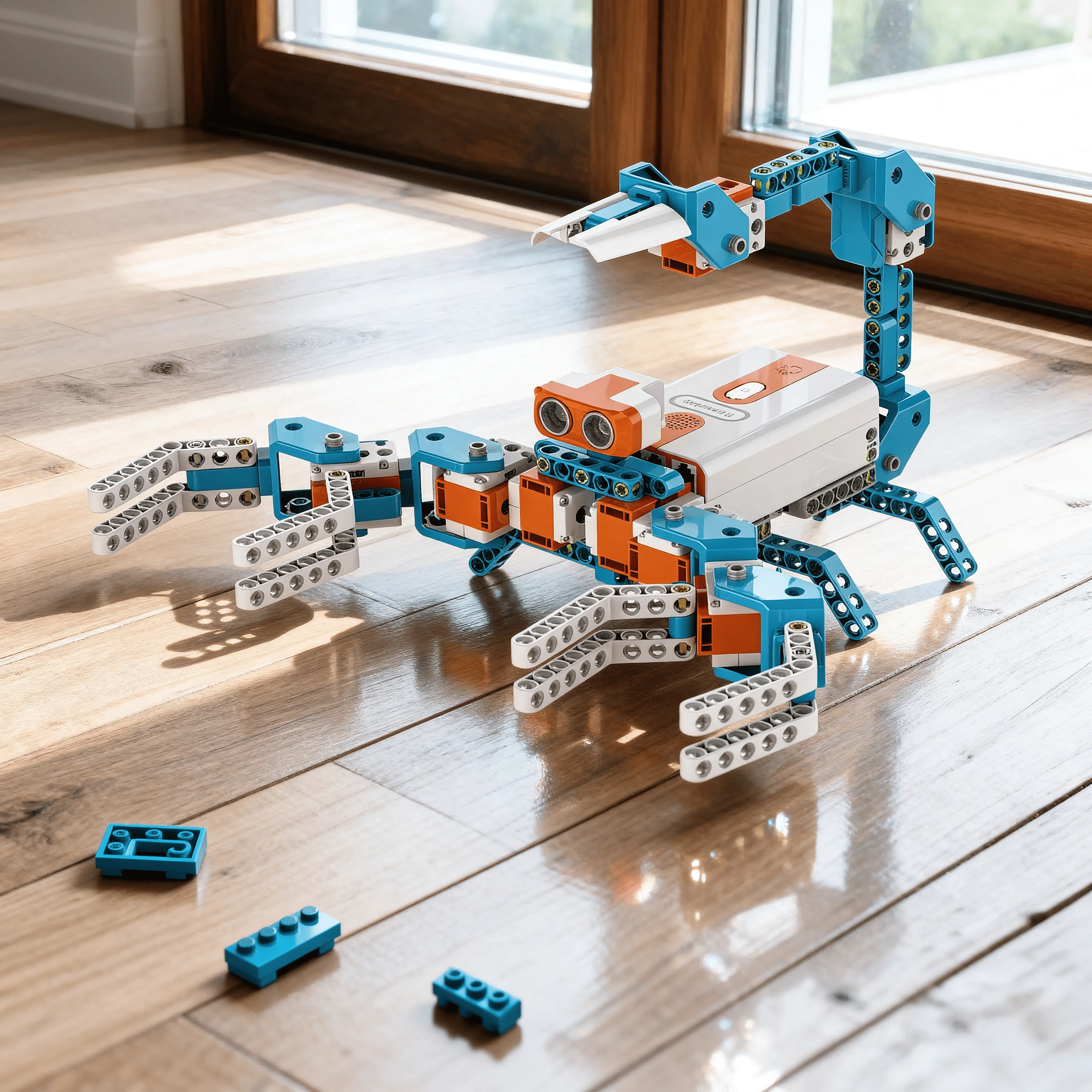 WhalesBot E9 Pro Unisex Advanced STEM Robotics Kit for 12+ Years, Engineering Building Kit with Python & Scratch Coding, 12 Servo Motors, Indoor Adventure Core Feature, All-Seasons Interactive STEM Gift, 12 Years Above