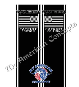 Ford Ranger Bedside Stripes- Patriotic Edition!