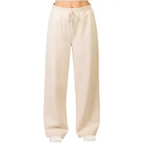 Women’s Fleece Lined Sweatpants Heavyweight Cotton Wide Leg Baggy Fleece Pants High Waisted Drawstring and Pockets S-XL Regular Plus Size Casual Elastic Waist Thermal Trousers for Women Lounge Casual Outdoor Streetwear Womenswear Fall & Winter Outfits