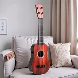 Cartoon Ukulele Musical Toy in and, Perfect Musical Gift for Kids Aged 3-6, Playable Plastic Instrument for Young Musicians