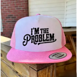 I’m The Problem Trucker Hat | Unisex Fashion | Funny Gift For Friends & Family Cool Gift Idea Best Friend Gift For V-Day sun hat women summer hat red cowgirl hat,summervibes Cowboy Style Hat Snapback Hat Cap