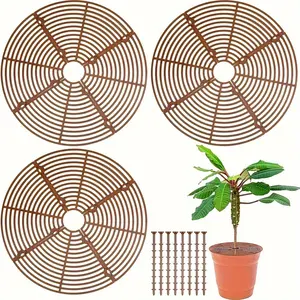 3 Pack Plant Pot Cover, Plant Protector with Center Cutout, Animal Plant Pot Grid, Flower Cover, Soil Protectors for Plants, Plant Supports