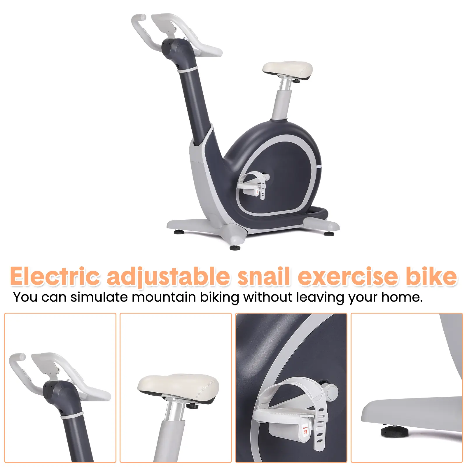 Indoor Magnetic Resistance Stationary Bike with 36 Adjustable Tension Levels, Heavy Duty 350 lb Weight Capacity, Ergonomic Cushioned Seat and Built in Device Stand, Home Cardio Training Cycle