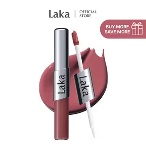 [Laka] Perfect Twin Lip — Dual-Ended Liquid Lipstick with Velvet Matte Color and Glossy Shine