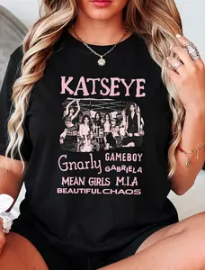 Katseye Beautiful Chaos Tracklist Shirt, Katseye Kpop Shirt, Katseye Gnarly Shirt, Gabriela Shirt, Katseye Soft is Strong Tee