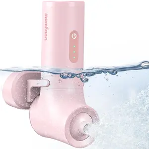Momfann Bath Jets for Tub, Portable Jet Spa for Bathtub, Bubble/Jet Mode, 3-Level Adjustable, Bath Spa for Gifts for Women Pink