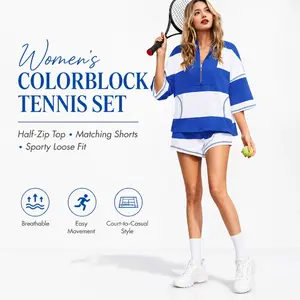 Youmi Womens 2 Piece Outfits Summer Striped Sweatshirt Workout Shorts Sets Matching Lounge Set Tracksuits #Springtok #TikTokShopJumpstartSale