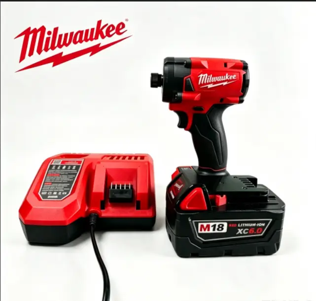 Milwaukee M18 1/4-Inch Cordless Impact Drill, Heavy-Duty Hand Tool for DIY & Professional Repairs reverse function high torque accessory industrial work