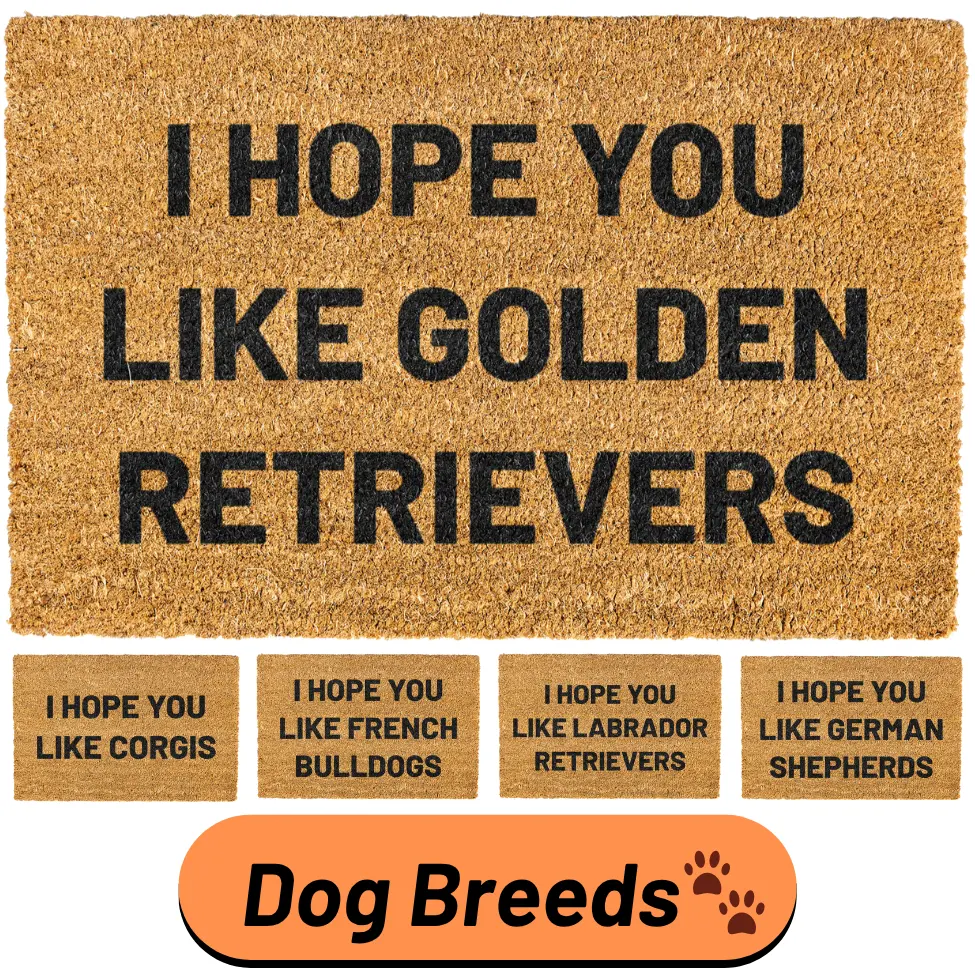 I Hope You Like Doormat, Corgi, Yorkie, Schnauzer, Dog Breed, Funny, Decorative Mat, Coir, Welcome Mat, Non-slip, Indoor, Outdoor
