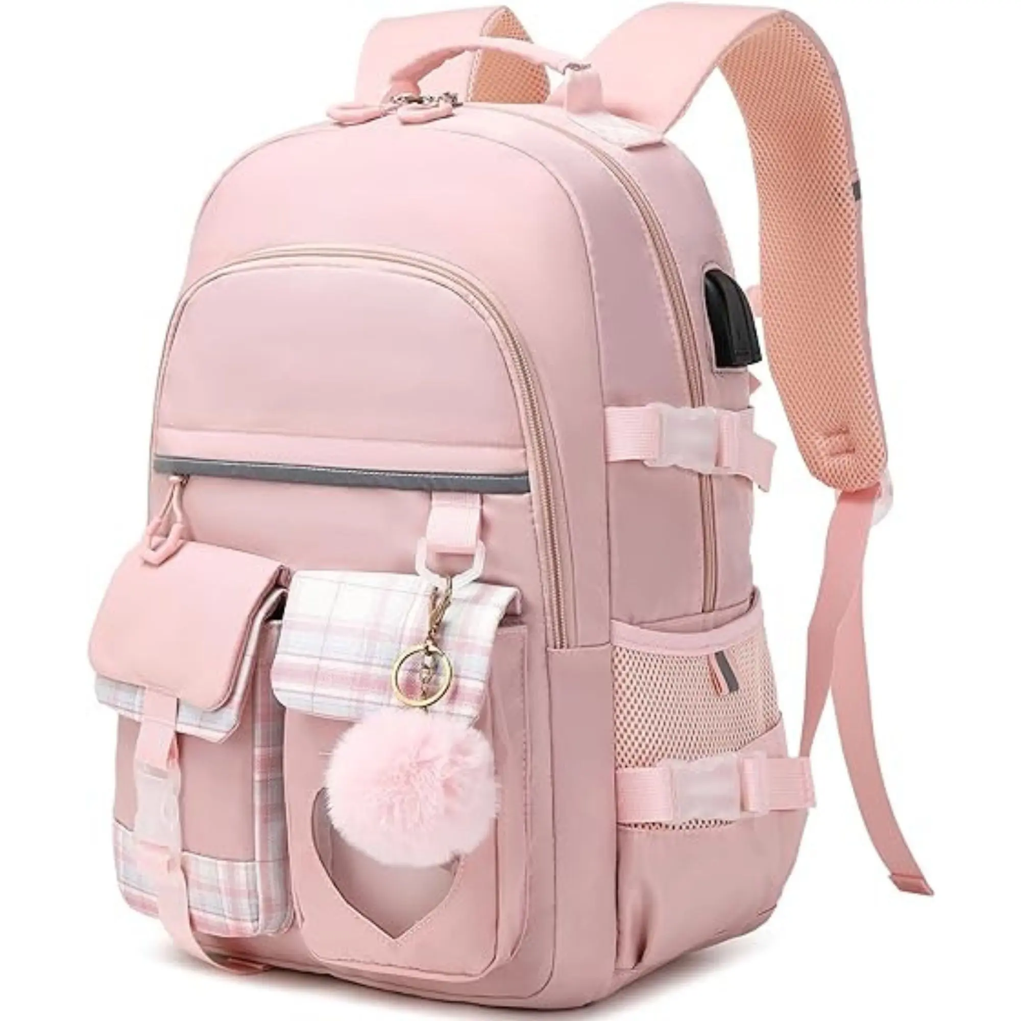 Makukke Multi-Pocket Water Resistant USB Charging Laptop Backpack - 2026 Back to School Travel Backpack for College Students, Nurse Bag Daypack, Carry-On, Travel Backpacks