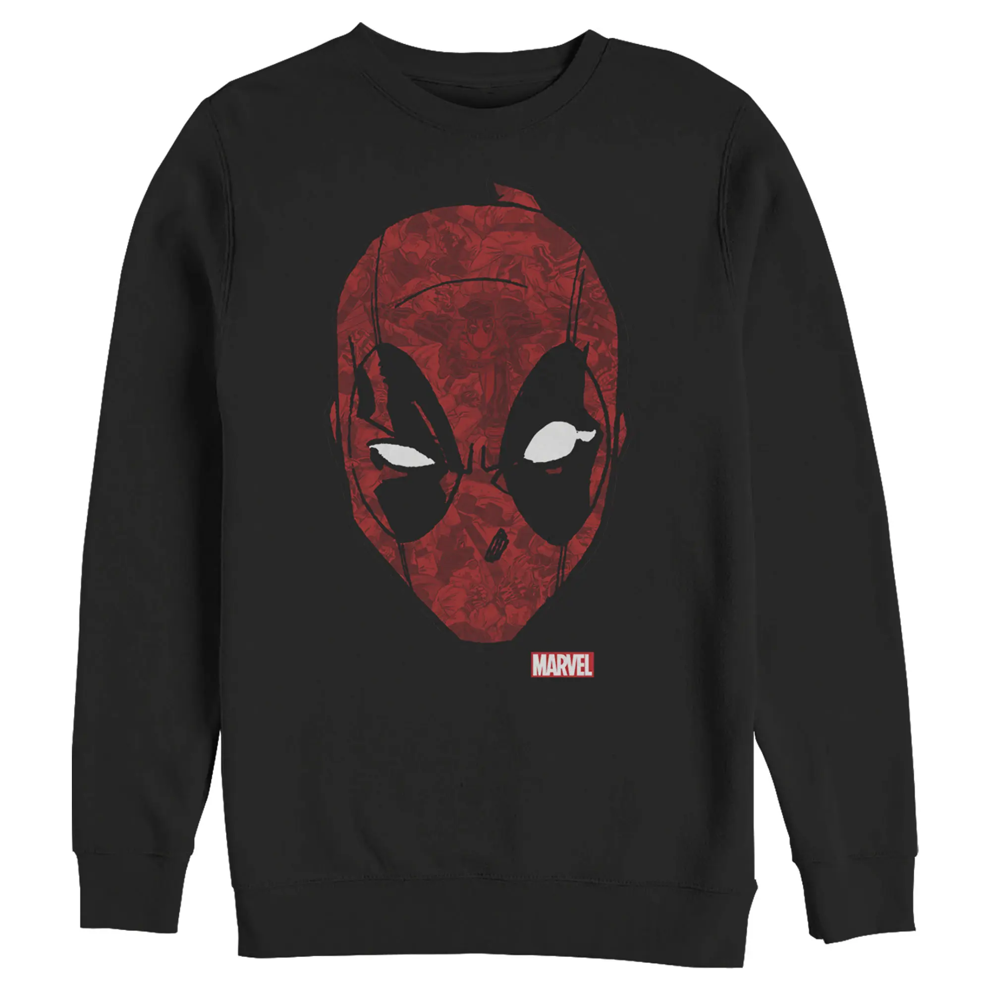 Men's Marvel Deadpool Comic Pattern Icon Sweatshirt