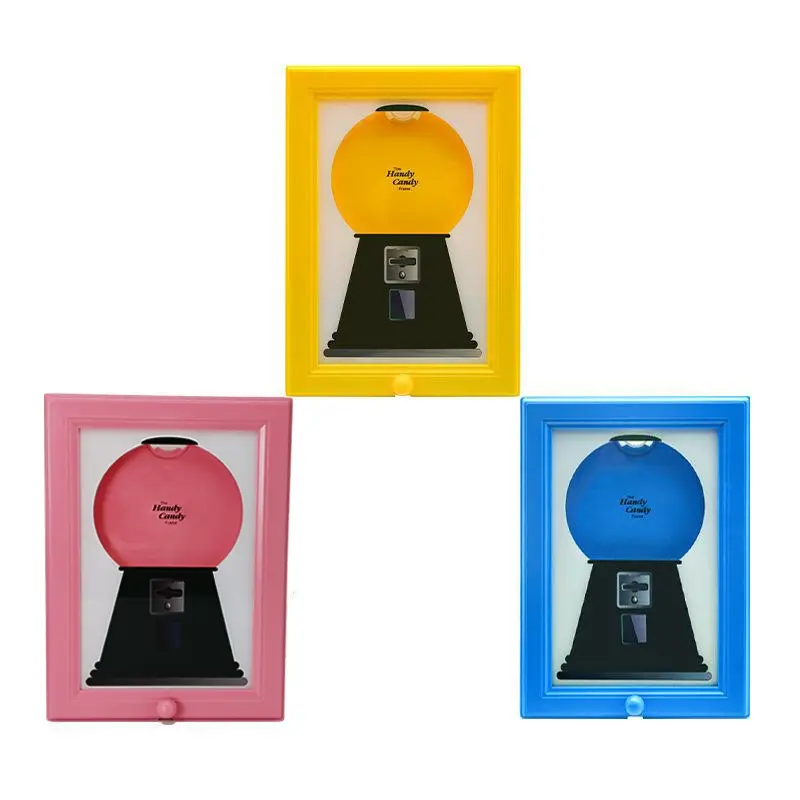This square-shaped picture frame designed to be hung on the wall comes with a candy dispenser, making it perfect for displaying photos while also providing easy access to candies, nuts, and pet snacks Party Decoration Frame Modern Frames
