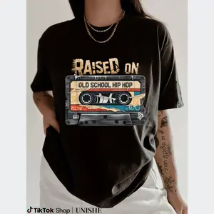 Old School Hip Hop Cassette Tee – Rap Music Graffiti Printed Shirt