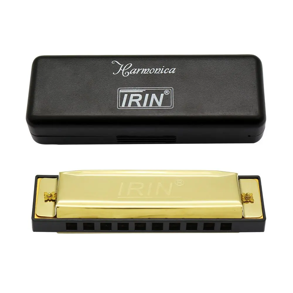 10 Hole 20 Tone Harmonica, Diatonic Harmonica, 1 Count Brand New Professional Instrumental Harmonica with Gift Box, Musical Instrument for Beginners & Professionals