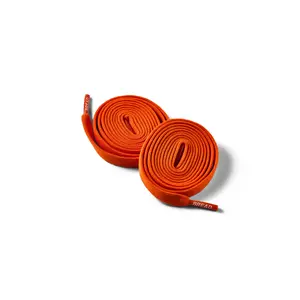 Coral Orange Bread Elastic Shoelaces