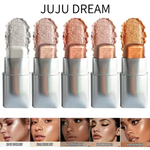 Radiant Glow Highlighter Sticks: Effortlessly Brighten Your Skin Tone for Any Occasion - Medium Skin Tone, High Shine, Water Resistant