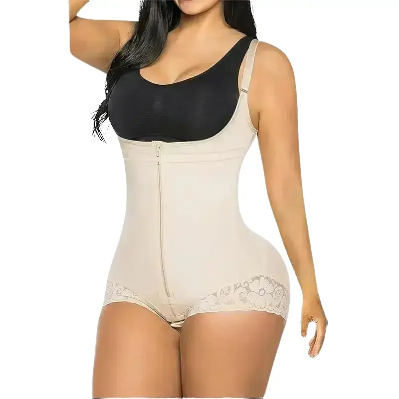Women's Colombian Overbust Shapewear Bodysuit - Tummy Control Compression Brief Girdle, Ideal for Everyday Wear