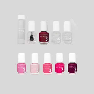 Dazzle Dry, Coronado & Fast Track Cherry, Fingernails & Toenails, Professional Nail Kit Set, Long-Wear Chip-Resistant, 10-Piece Bundle, 0.93 fl oz.