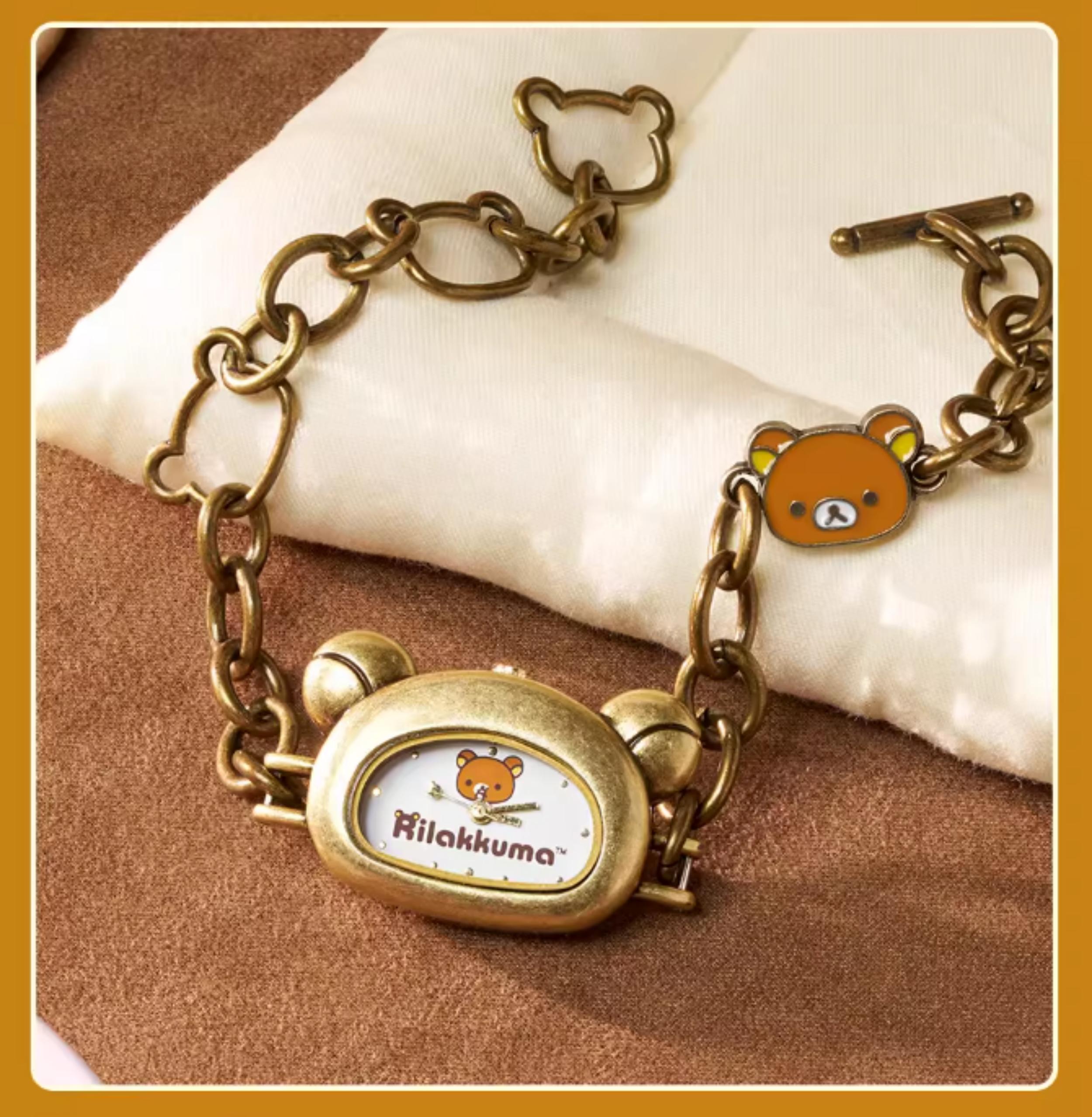 MINISO Rilakkuma Gulu Gulu Moment Series Watch Blind Box,8 Regular + 3 Hidden,Cute Character Analog Quartz Watch, Adjustable Band,Collectible Surprise Unboxing for Fans,Trendy Fashion Gift for Friends Holiday Present Mother's Day Gift Children's Day Gift