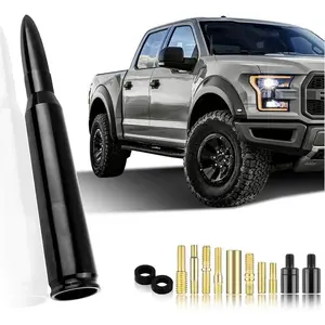 New Upgrade Car Bullet Antenna,Truck Exterior Decoration Accessories Car Vehicle Replacement Antenna Conpatible with Ford F150 RAM 1500 GMC Heavy Duty Pickup Trucks Accessories