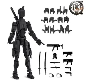 3D Printed 5.54'' Dummy13 Action Figure Multi-Jointed Tian13 Articulated T13 Desktop Decoration 12 in 1 Accessories Best Birthday Festival Gift