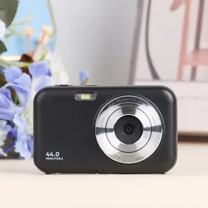 Portable Digital Camera, Compact Pocket Vlogging Camera with Neck Lanyard, 32GB Card, Anti-Shake, 16X Digital Zoom, FHD 1080P 44MP Point & Shoot Camera Suitable for Daily Photography and Holiday Gift【Classic Black】