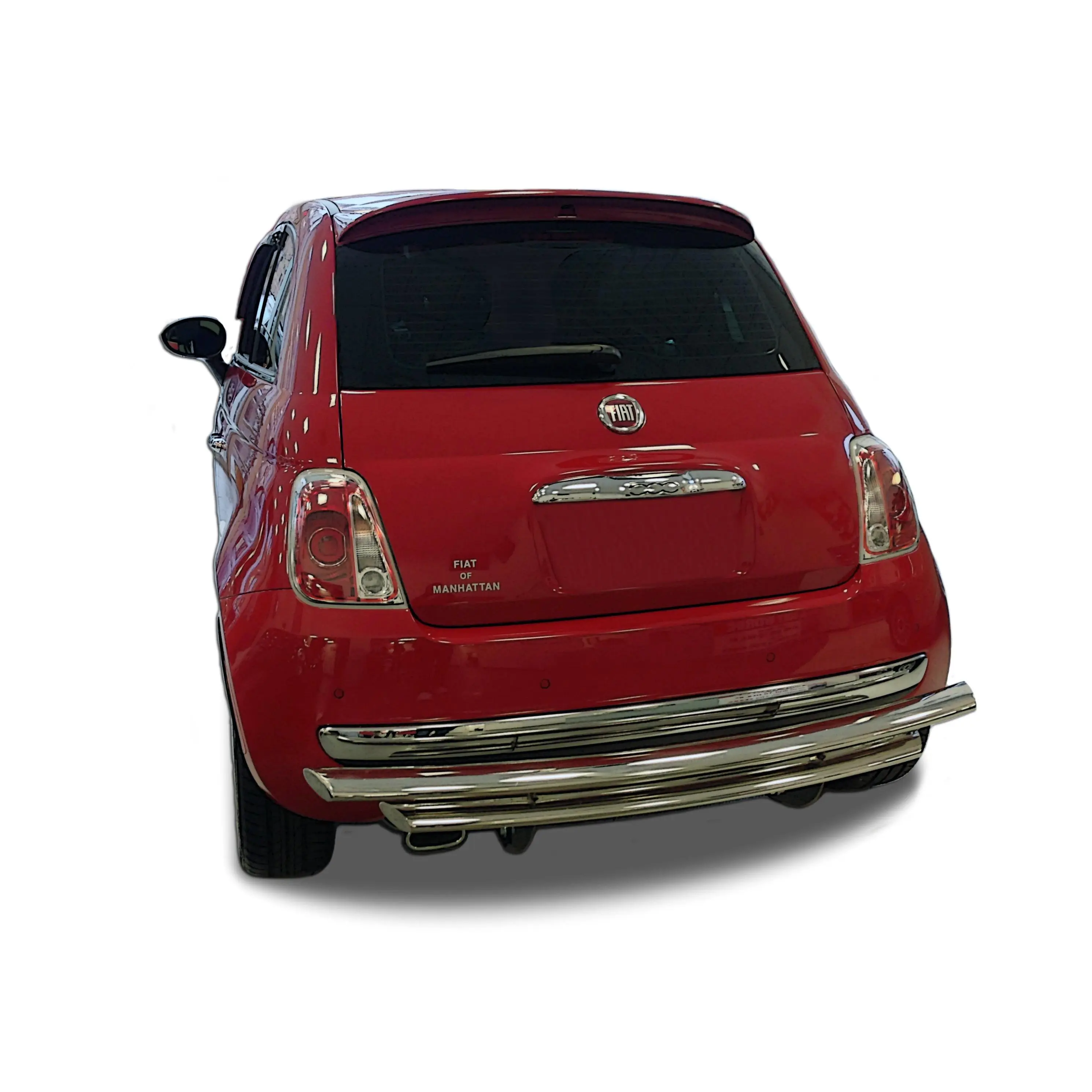Rear Double Layer Bumper Guard fits Fiat500 2012-2019