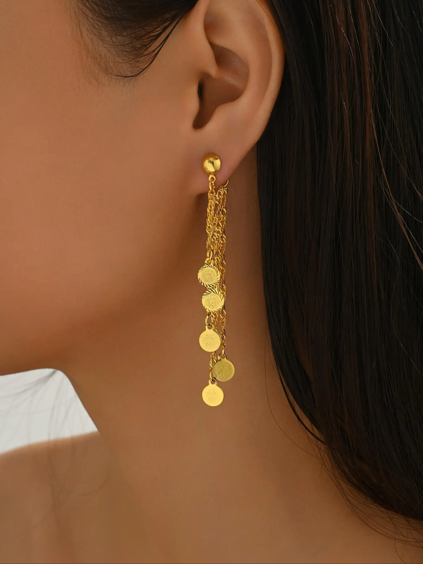 Fashionable Geometric Design Dangle Earrings, Dangling Earrings, Dainty Fashion Jewelry for Party, Daily Clothing Decor, Trendy All-match & Exquisite Jewelry for Birthday Gift