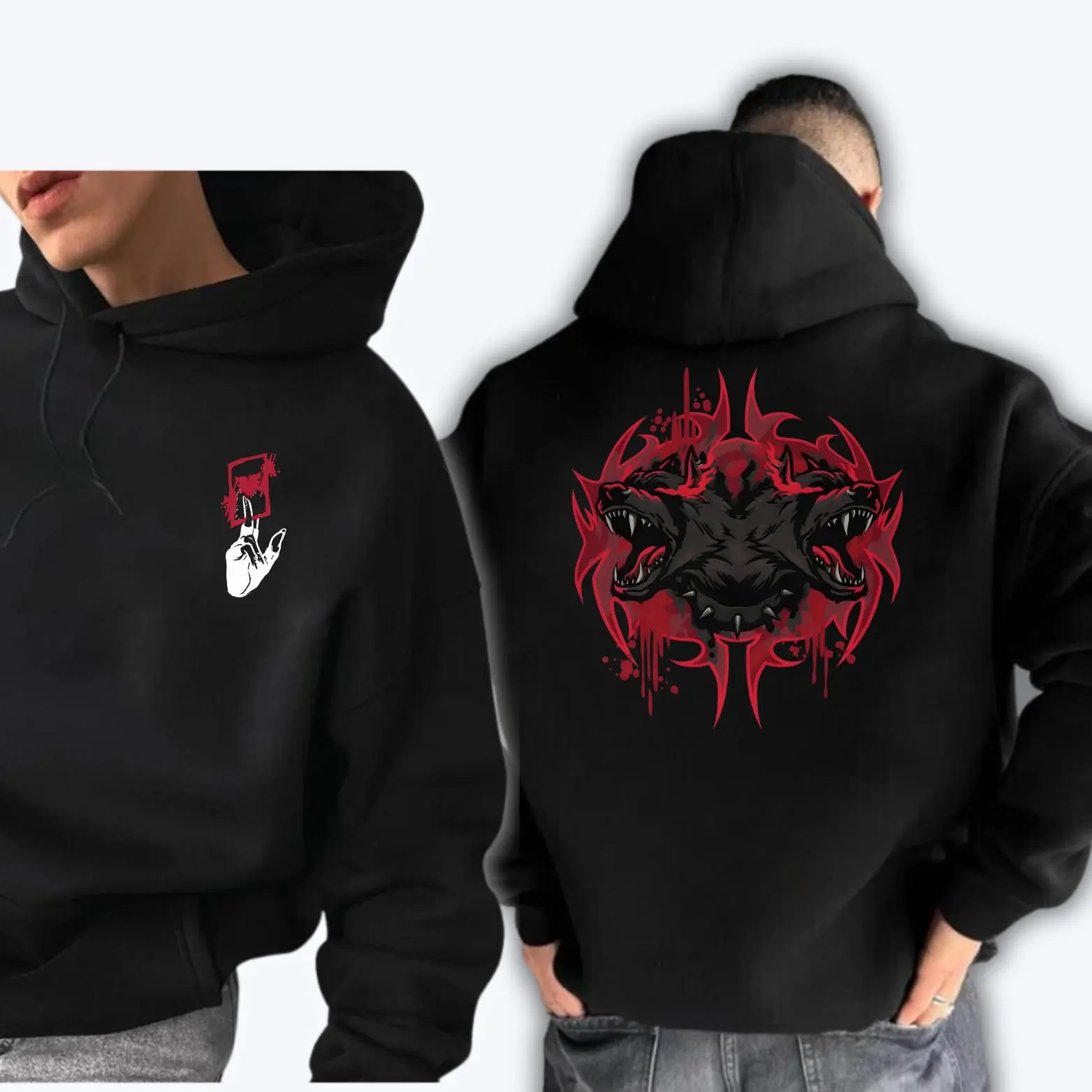 Arcane Pitfighter Hoodie, Sweatshirt, T-Shirt 2 Sided Anime Streewear Men'S And Women's Sports wear, Long Sleeved Pullover Top Pullover Tops, Anime Clothing