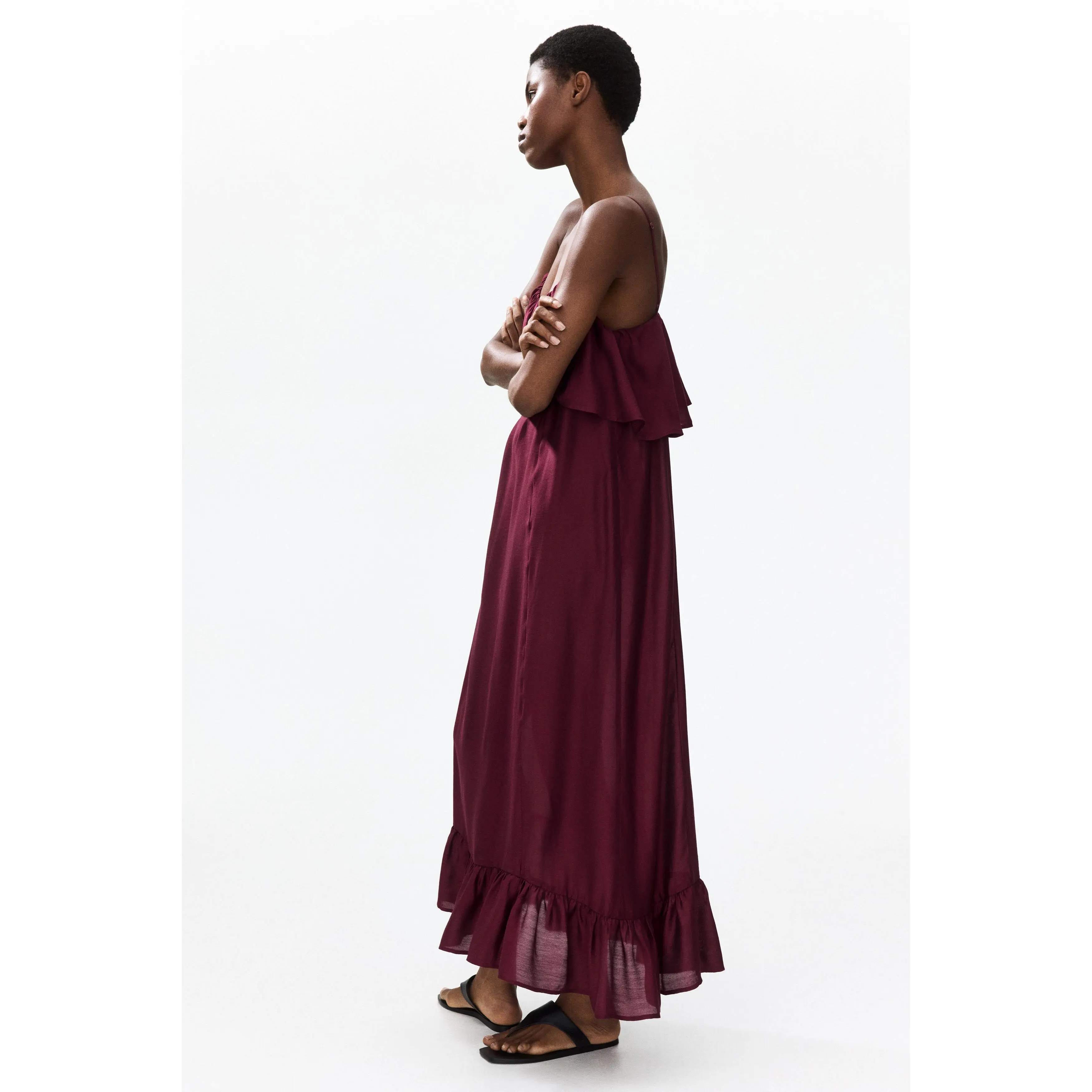 H&M Frill-trimmed A-line dress
