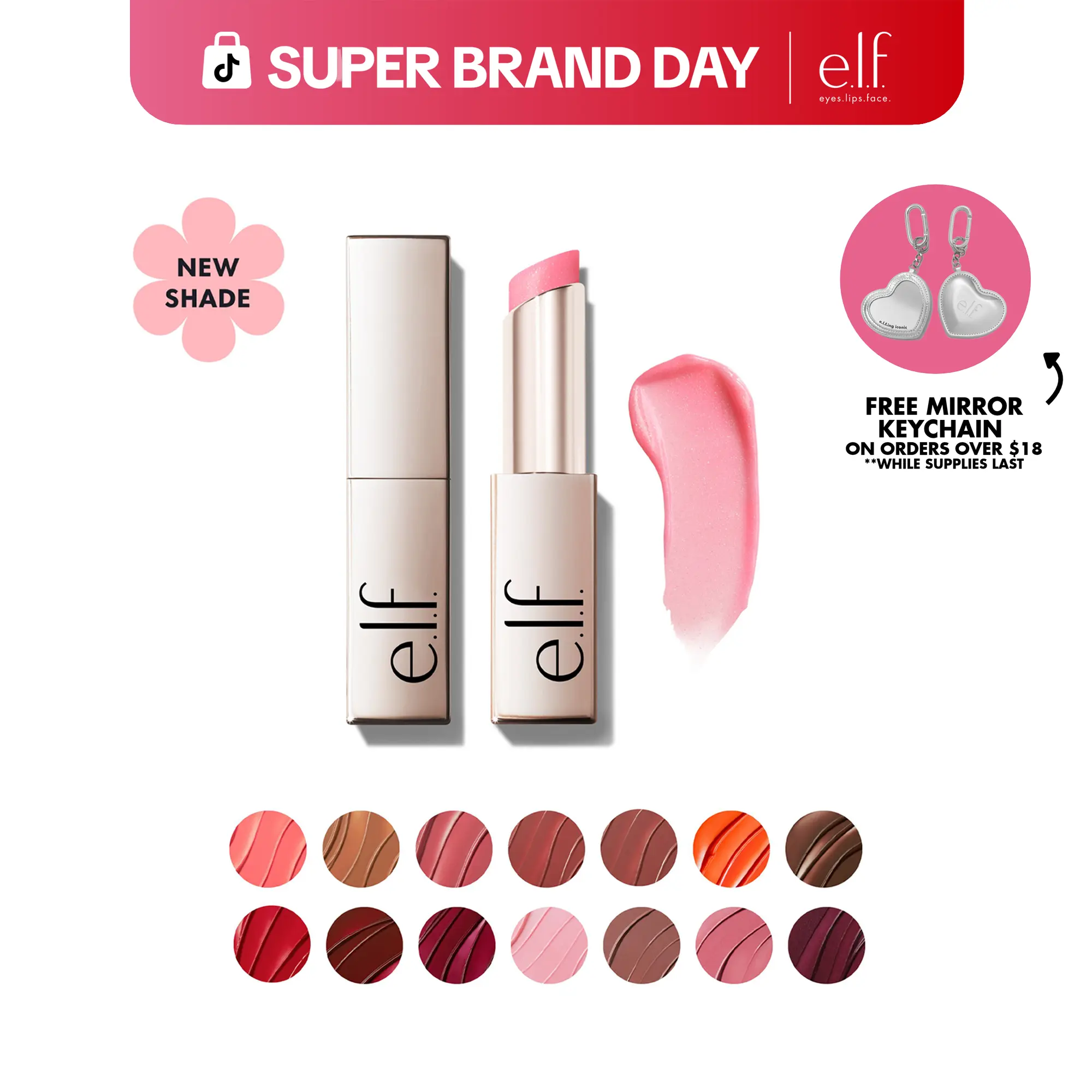 e.l.f. Glow Reviver Lip Oil Stick, Nourishing Lip Oil Stick Infused with Squalane Shea Butter & Jojoba Oil for Buildable Color & Soft Shine 3.3mL