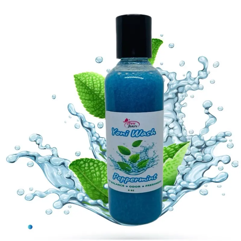 Peppermint Feminine Intimate Wash - pH Balance Solutions, Odor Control, 4oz