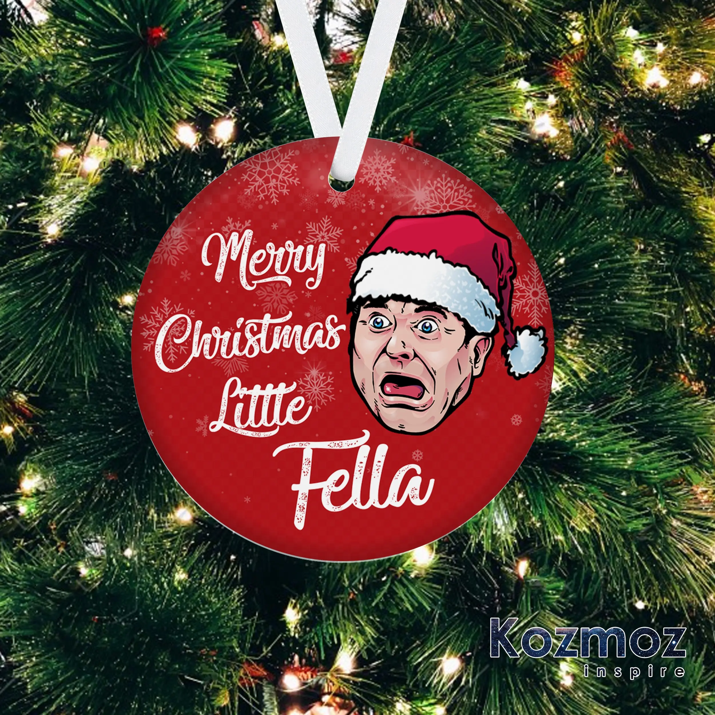 Home Alone Ornament, Merry Christmas Little Fella Christmas Ornament, Retro 90s Christmas Movie, Christmas Keepsake, Party Supplies, Home Decor, Xmas Tree Decor