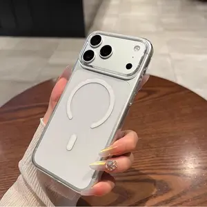 Clear Magnetic Phone Case For iPhone 17/17Air/16/15/14/13/12 Pro Max Plus, Samsung S23/S24/S25/S26 Classic Hybrid Design, Transparent, Shock Protection, Compatible With MagSafe Gifts For Family, Friends, Kids, Birthday,Spring, Boyfriends, Girlfriends, Sho