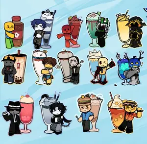 FORSAKEN Keychains, Roblox Forsaken Acrylic Keychain Cute Charms, Forsaken Characters And Their Favorite Drinks, Cute, Durable, And Perfect For Bags, Keys, Or Gifts. Great For Daily Use Or As Thoughtful Little Gifts For Your Friends And Yourself.