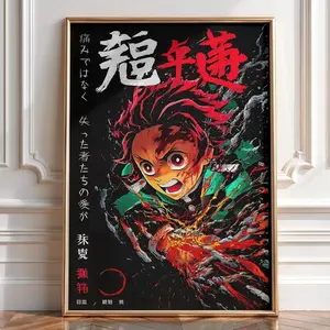 Demon Slayer, Kimetsu no Yaiba Tanjiro Anime Poster