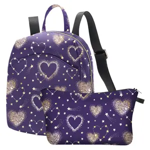 Back to school Shopping 2PCS Alikpop Mini Backpack Set For Women Small Backpack Purse For Ladies Cute Bookbag casual Travel Shoulder Bag With Charm
