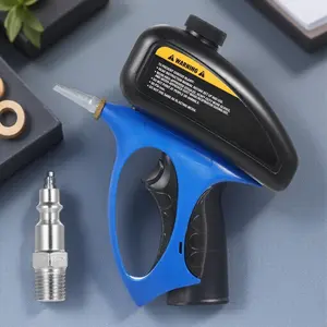 Dual Mode Gravity Sandblaster Gun for Metal Rust Wood Renewal Industrial Tungsten Nozzle Air Compressor Compatible Portable High Pressure Sandblaster Non Clogging Ergonomic Grip Metal Wood Concrete Surface Tool Sandblasting Tools
