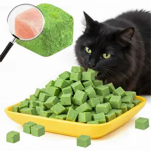Hairball removal Control & Oral Health Chew Toys for Indoor Cats - 120g Freeze Dried Cat Grass Treat Teething snack Sticks catnip flavor
