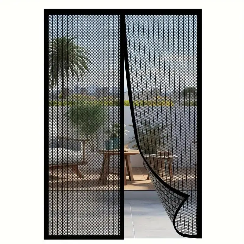 Screen Door, Self Sealing Mesh Partition, Pet and Kid Friendly Screen Door, Home Decor Supplies for Living Room Bedroom, Insects