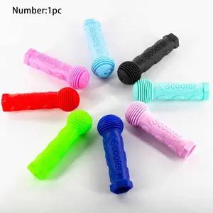 2 Pcs Skateboard Handle Grips, Soft Rubber Anti-Slip Shockproof, Fits Three-Wheel Four-Wheel Skateboards, Bicycles, Easy Install, Comfortable, Skateboard Accessories
