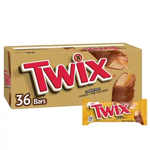 Twix Caramel Cookie Chocolate Candy Bars Full Size 1.79 oz Pack of 12, 24, 36