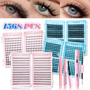 1568PCS Professional and beginner-friendly, easy to use at home. Eyelash Beginner's Kit: A complete set, allowing you to use it at home as easily as a professional. Professional eyelash extension kit for home use Eyelash Extension Tweezers