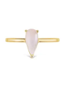 Sterling Silver Moonstone Pear Ring