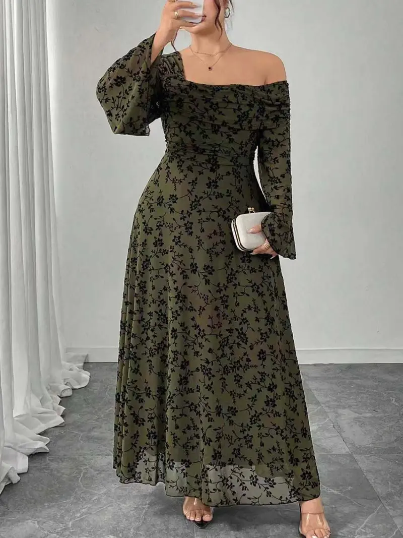 dresses that lace up the back Ailani Lace-Up Back Maxi Dress Sparkle Black main image 1